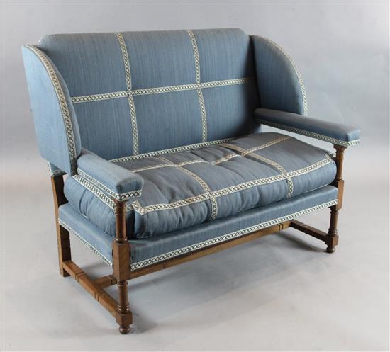 A Lenygon & Morant Cowdray settee, W.4ft 2in. D.2ft 6in. H.3ft 4in.